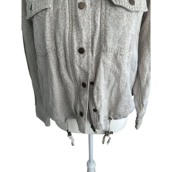 RAILS Leopard Print Button Drawstring Jacket Size Medium - Picture 5 of 10